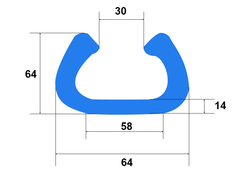 Pěnový polyetylén Profil   U=60  ROH 100x100 - 002
