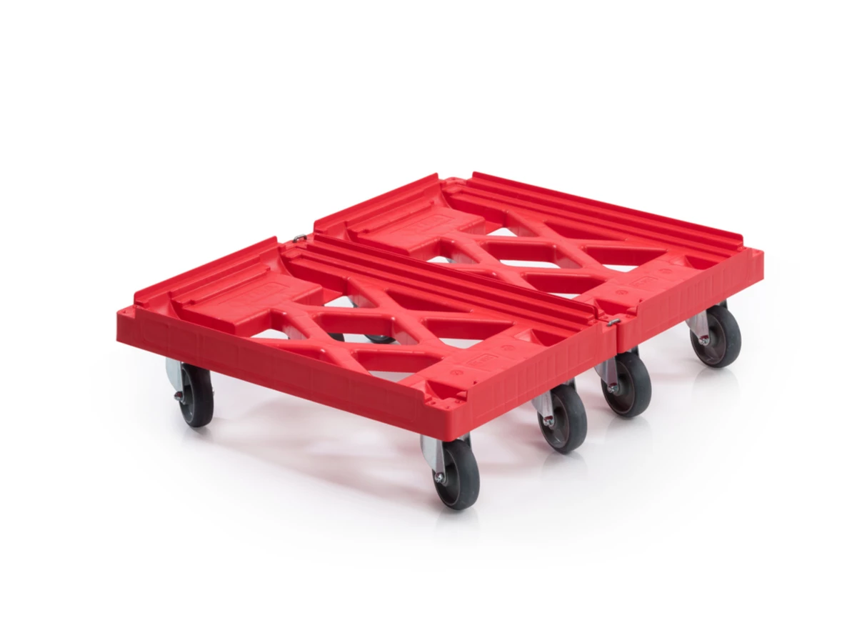 Podvozek na plastové přepravky STANDARD, 4 otočná kola - 003