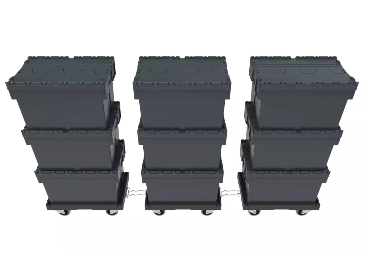 Podvozek pod přepravky s tažným zařízením 600x400 nosnost 300kg - 004
