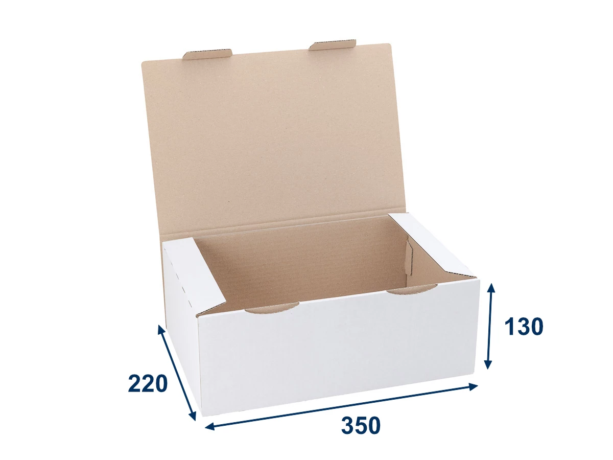 Poštovní krabice 350x220x130 3VVL, bílá - 001