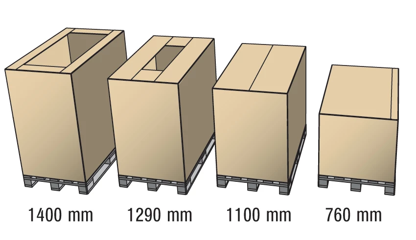Přepravní EUROBOX 1200x800x1100 5VVL s variabilní výškou - 002