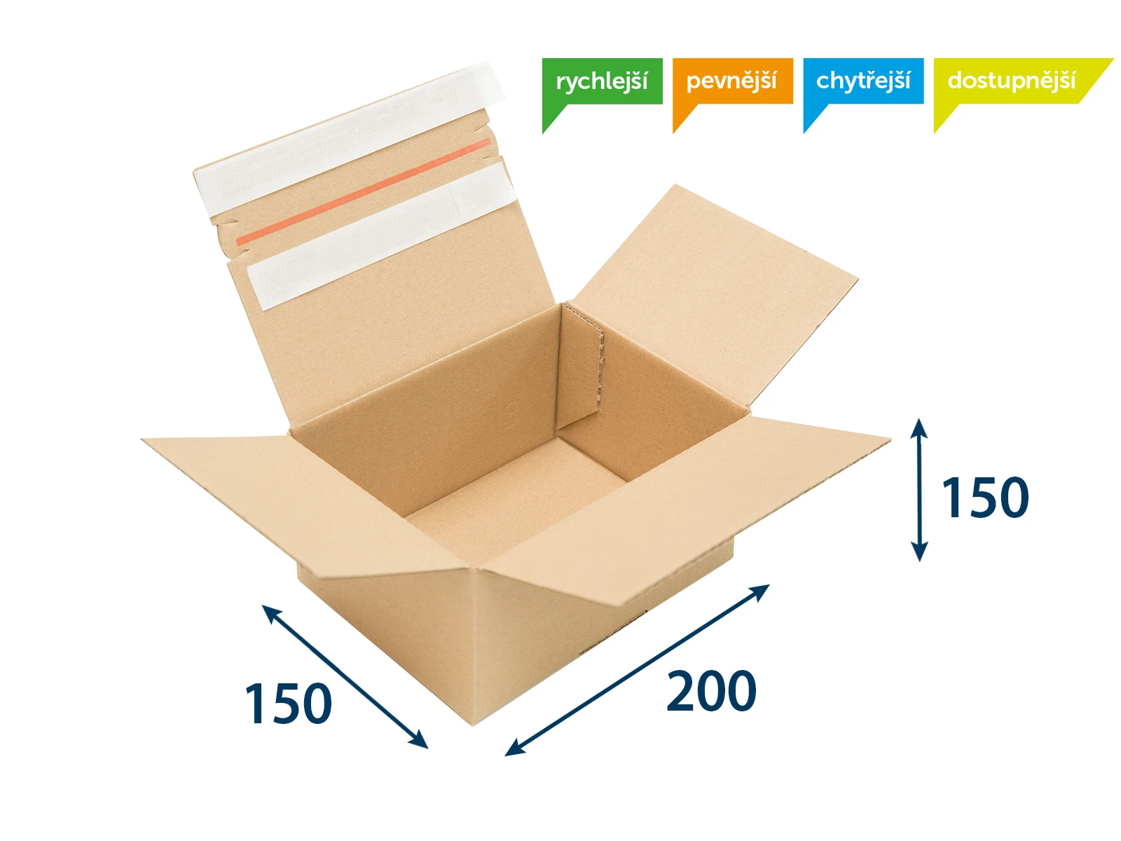 Rychlouzavírací krabice SPEEDBOX 200x150x150, TISK - 003