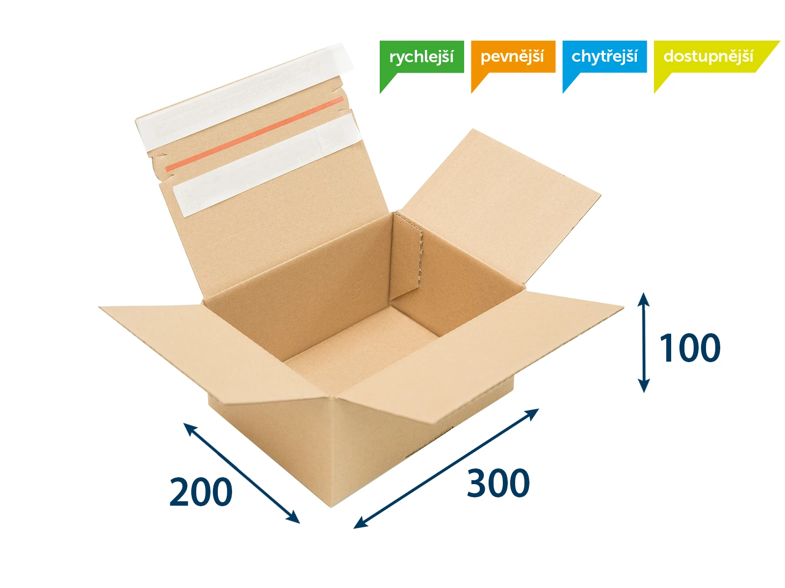 Rychlouzavírací krabice SPEEDBOX 300x200x100, TISK - 005