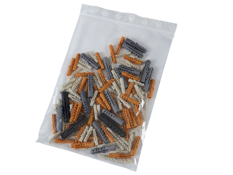 Sáček rychlouzavírací PE 350x450/0,05 s dírkou pro zavěšení - 003