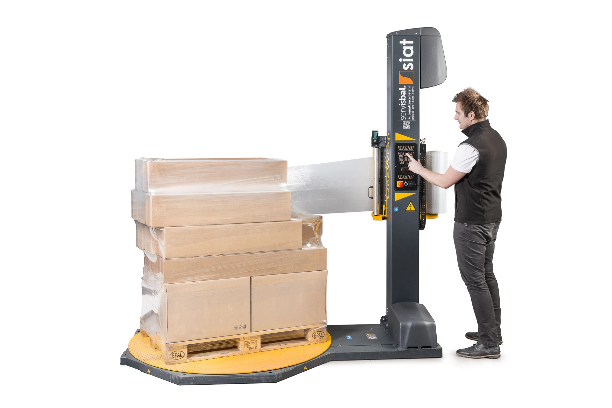 Stretch fólie strojní 500mm/20µm/průtažnost 300% černá - 003