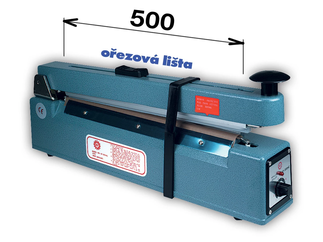 Svářečka KF 500 HC s ořezem - šíře čelisti 500mm - 001