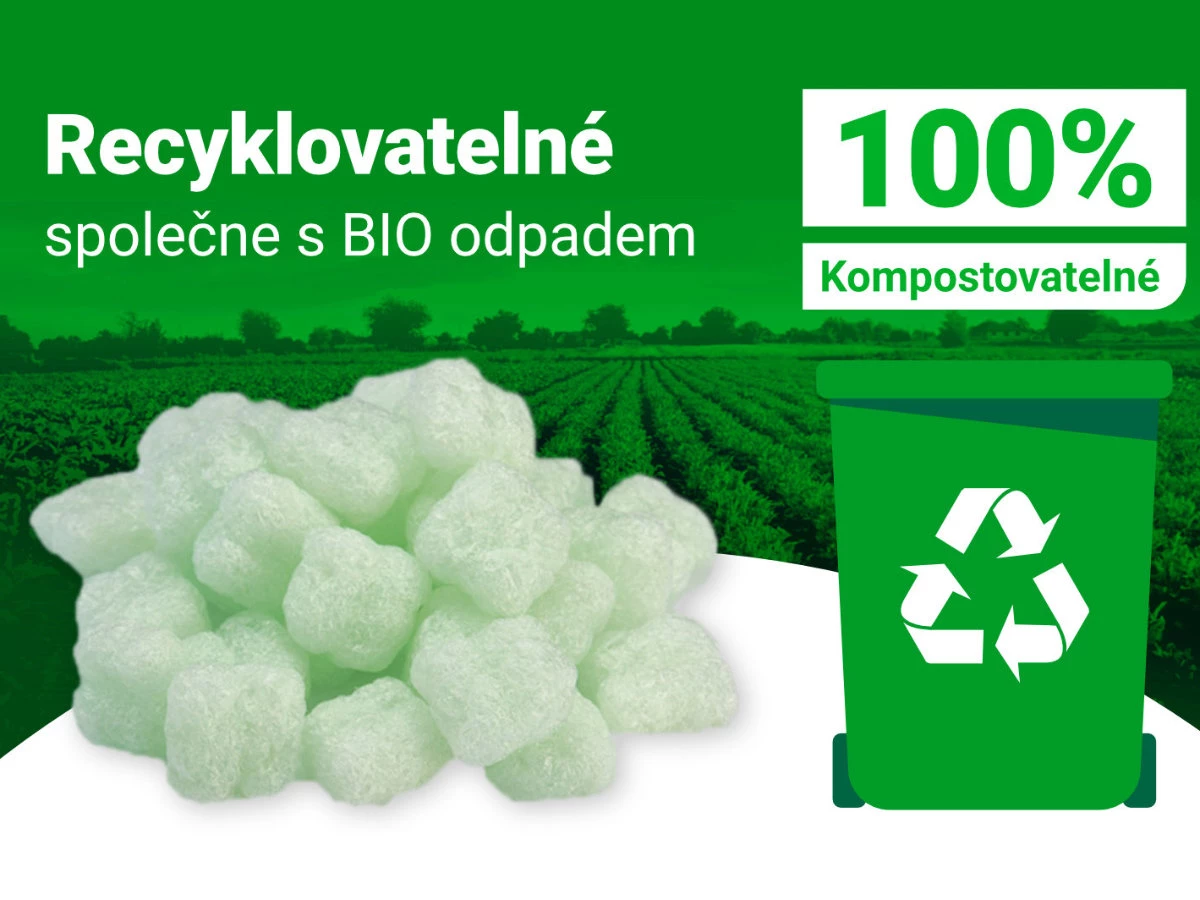 Tělíska fixační Flo-Pak Bio pytel 400 l zelená - 003