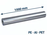 Fólie bariérová ALU PLL 128 1000/100m, PET 15my+ALU 12my+HD/LLDPE 75my bez tisku