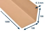 Hrana papírová 100x100x3 - délka 1000