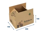 Kartonová krabice 200x150x100 3VVL klopová, digitální tisk