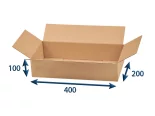Kartonová krabice 400x200x100 3VVL klopová