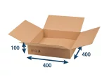 Kartonová krabice 400x400x100 3VVL klopová