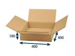 Kartonová krabice 400x400x100 5VVL klopová