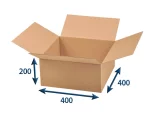 Kartonová krabice 400x400x200 3VVL klopová