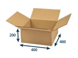 Kartonová krabice 400x400x200 5VVL klopová