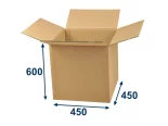 Kartonová krabice 450x450x600 5VVL klopová