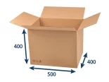 Kartonová krabice 500x400x400 3VVL klopová