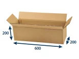 Kartonová krabice 600x200x200 5VVL klopová