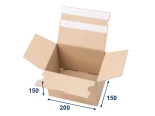 Rychlouzavírací krabice SPEEDBOX 200x150x150 3VVL 2LP PAP