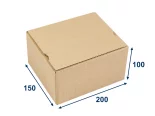 Krabice SPEEDBOX 194x144x88 3VVL 1LP hnědá