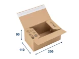 Krabice SPEEDBOX PREMIUM 200x110x90 3VVL, vlna E