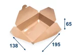 Krabička na jídlo L 195x138x65 mm - 2000ml