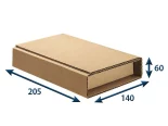 Obal pro média, rychlouzavírací 205x140x max.60