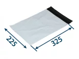 Obálka plastová samolepicí bílo-černá 225x325, tl. 0,06 (80% podíl recyklátu)