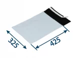 Obálka plastová samolepicí bílo-černá 325x425, tl. 0,06 (80% podíl recyklátu)