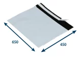 Obálka plastová samolepicí bílo-černá 650x450, tl. 0,06 (80% podíl recyklátu)