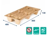 Paleta lisovaná INKA F36 - 800x400x130 - nosnost 500kg