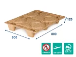 Paleta lisovaná INKA F64 - 800x600x120 - nosnost 500kg