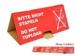Paletizační stříška NESTOHOVAT, červená, 3ks set
