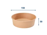 Papírová miska 750 ml, průměr 150 mm