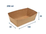 Papírová miska kraft 100 x 60 x 40 mm 250ml