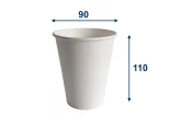 Papírový kelímek bílý 420ml, průměr 90mm (0,3 L/12 oz)
