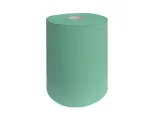 Papírový ručník zelený v roli s dutinkou, 700 útržků 380x360mm, návin 252m