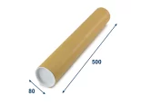 Papírový tubus 80x15x500