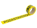 Páska samolepicí  PP 50 x 66 žlutá s potiskem POZASTAVENO