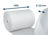 Pěnový polyetylen 0,8 mm v roli šíře 1000 mm
