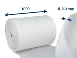 Pěnový polyetylen 2 mm v roli šíře 1000 mm - 250m