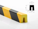 Polyuretanový varovný profil U 27x30 (1ks=1m)