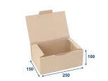 Poštovní krabice 250x150x100 3VVL, hnědá