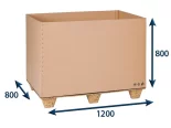 Přepravní EUROBOX 1200x800x800 5VVL