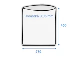 Sáček plochý 270x450/0,05 polyetylénový