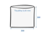 Sáček plochý 300x300/0,05 polyetylénový