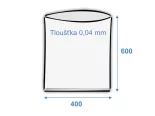 Sáček plochý 400x600/0,04(0,05) polyetylénový