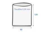 Sáček plochý 80x120/0,05 polyetylénový