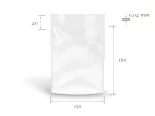 Sáček plochý polypropylénový 130x180+40/0,04 s lepicí klopou