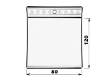 Sáček rychlouzavírací PE 80x120/0,05 s dírkou pro zavěšení